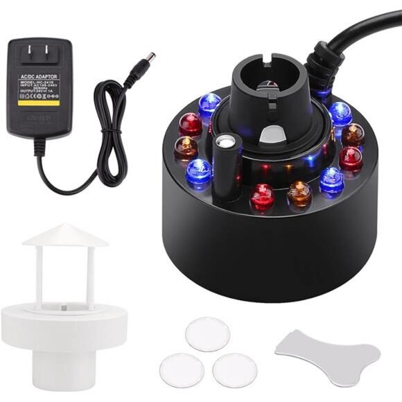 350ml/H Ultrasonic MistMaker Atomizer with LED Changing Light for Water Fountain - Picture 2 of 7